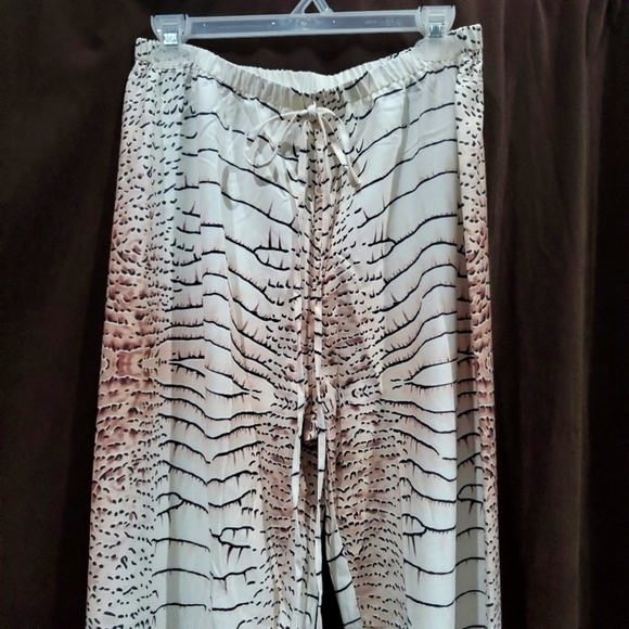 Women's Loose Fit Trousers Pull On Hot 🔥 L👀K Suze XL = 12 Pants Crocodile 🐊 - Picture 5 of 6